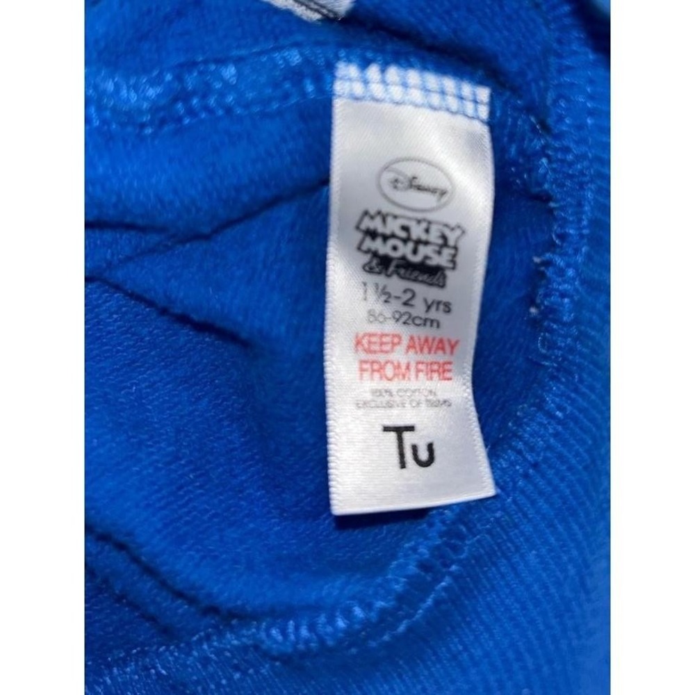 Disney Sweater 1.5-2yrs Blue Embroidered Sweatshirt Donald Duck Graphic Vintage - Picture 5 of 6